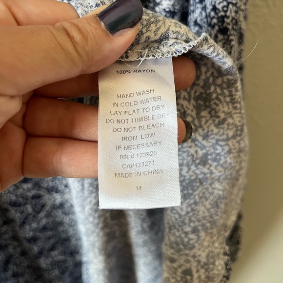 LAmade Blue And White Maxi Dress Size Medium - Picture 4 of 5